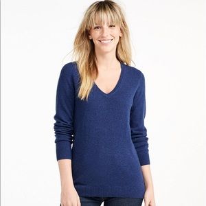 L. L. Bean Blue Cashmere Sweater (Women’s)